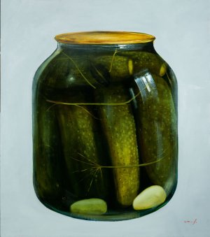 Однажды на кухне. Огурцы, 2019.